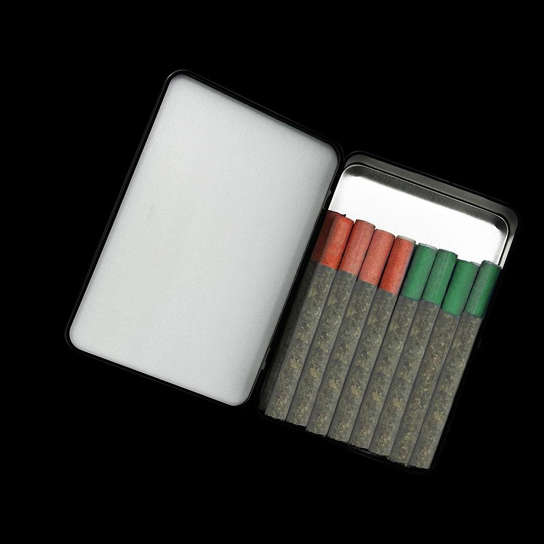TRYGG Block Party open tin with twenty pre-rolls
